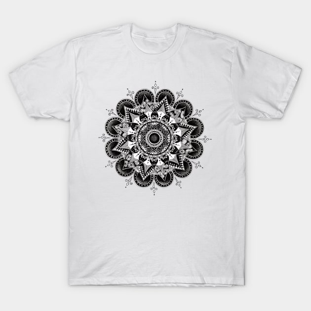 Primal - Black and White - Sunweaver T-Shirt by Sunweaver